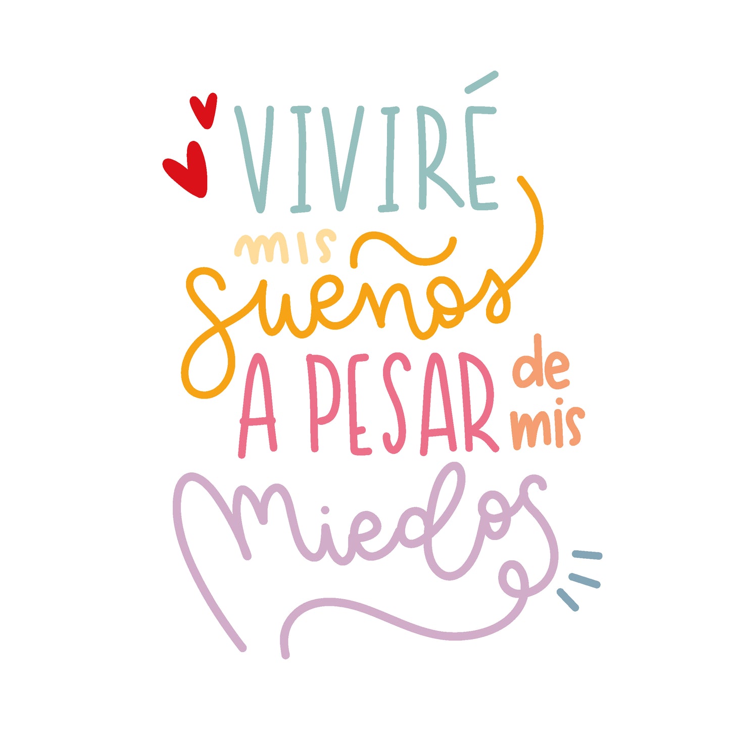 PEGATINA VIVIRÉ DTF  - IMPERDIBLES - REPO BAJO PEDIDO - SCRAPBOOKING