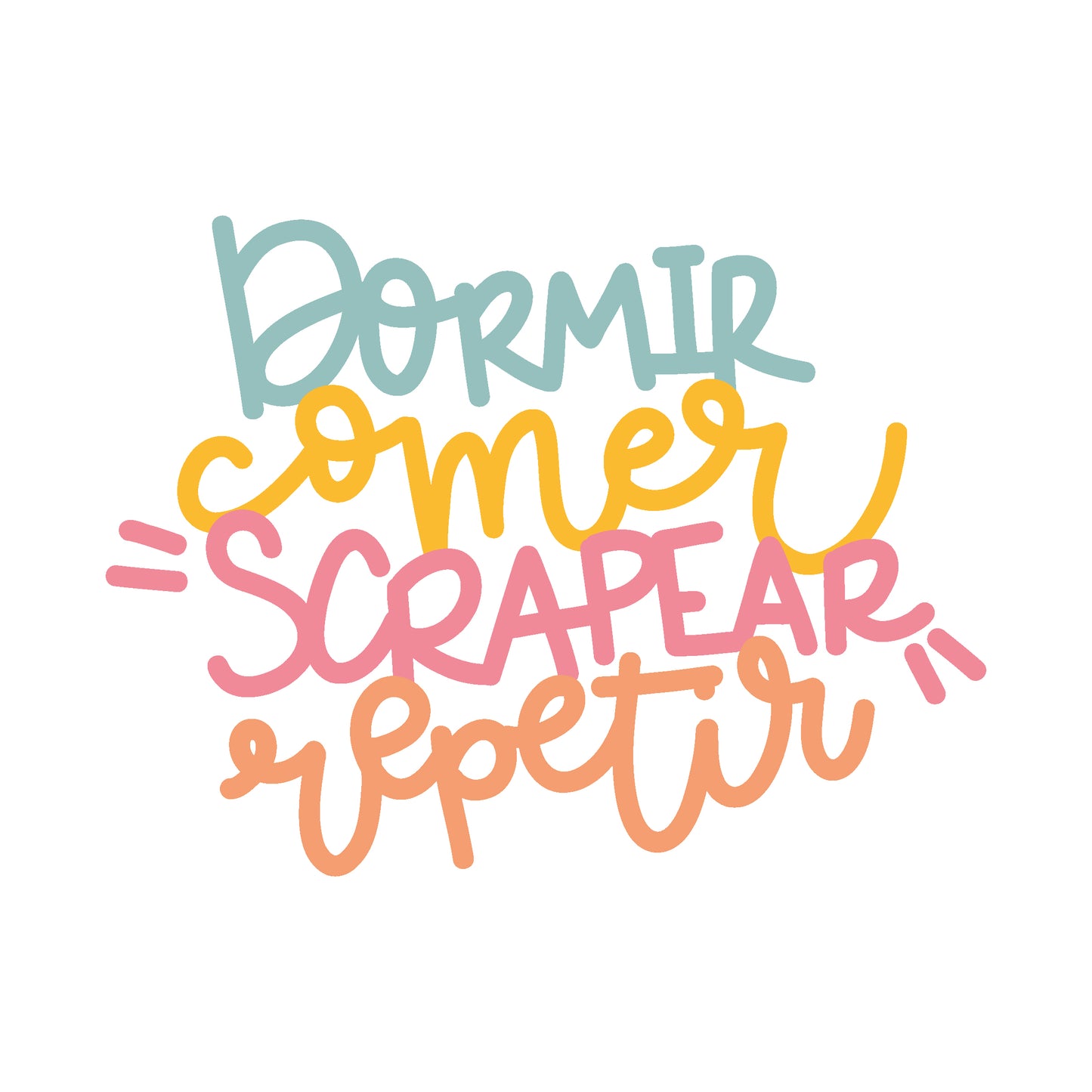 PEGATINA MANTRA SCRAPERO DTF  - IMPERDIBLES - REPO BAJO PEDIDO - SCRAPBOOKING