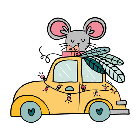 PEGATINA COCHE TURRÓN DTF  - IMPERDIBLES - SCRAPBOOKING