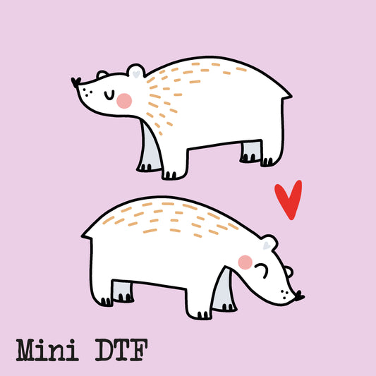 MINI PEGATINA OSOS DTF  - IMPERDIBLES - SCRAPBOOKING