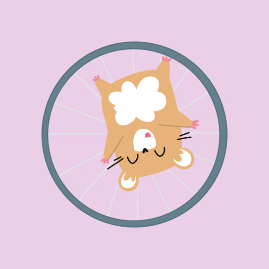 PEGATINA HAMSTER DTF  - IMPERDIBLES - REPO BAJO PEDIDO - SCRAPBOOKING