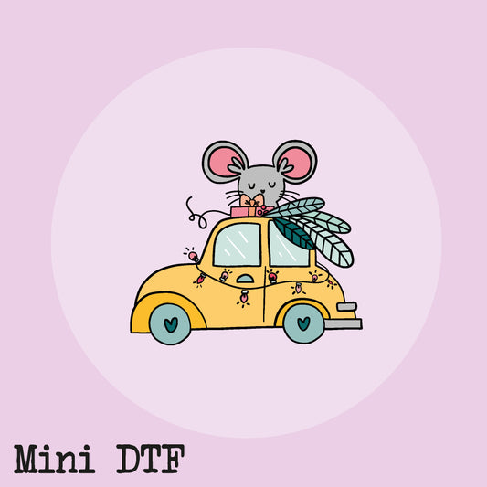 MINI PEGATINA COCHE TURRÓN DTF  - IMPERDIBLES - SCRAPBOOKING