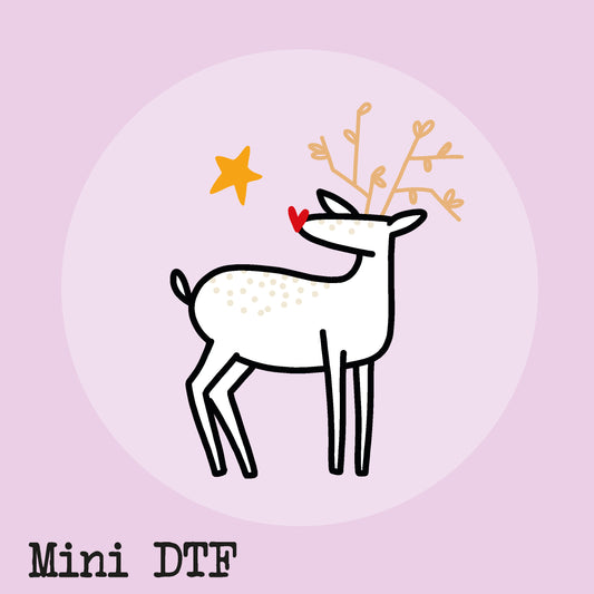 MINI PEGATINA CIERVO DTF  - IMPERDIBLES - SCRAPBOOKING