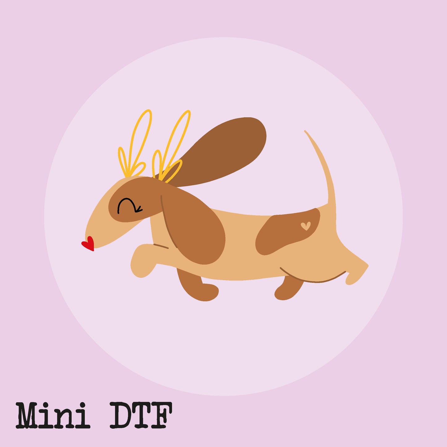 MINI PEGATINA RUDOLF SALCHICHA DTF  - IMPERDIBLES - SCRAPBOOKING