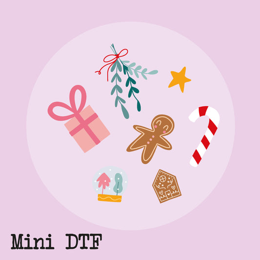 MINI PEGATINA MIX NAVIDAD DTF  - IMPERDIBLES - SCRAPBOOKING