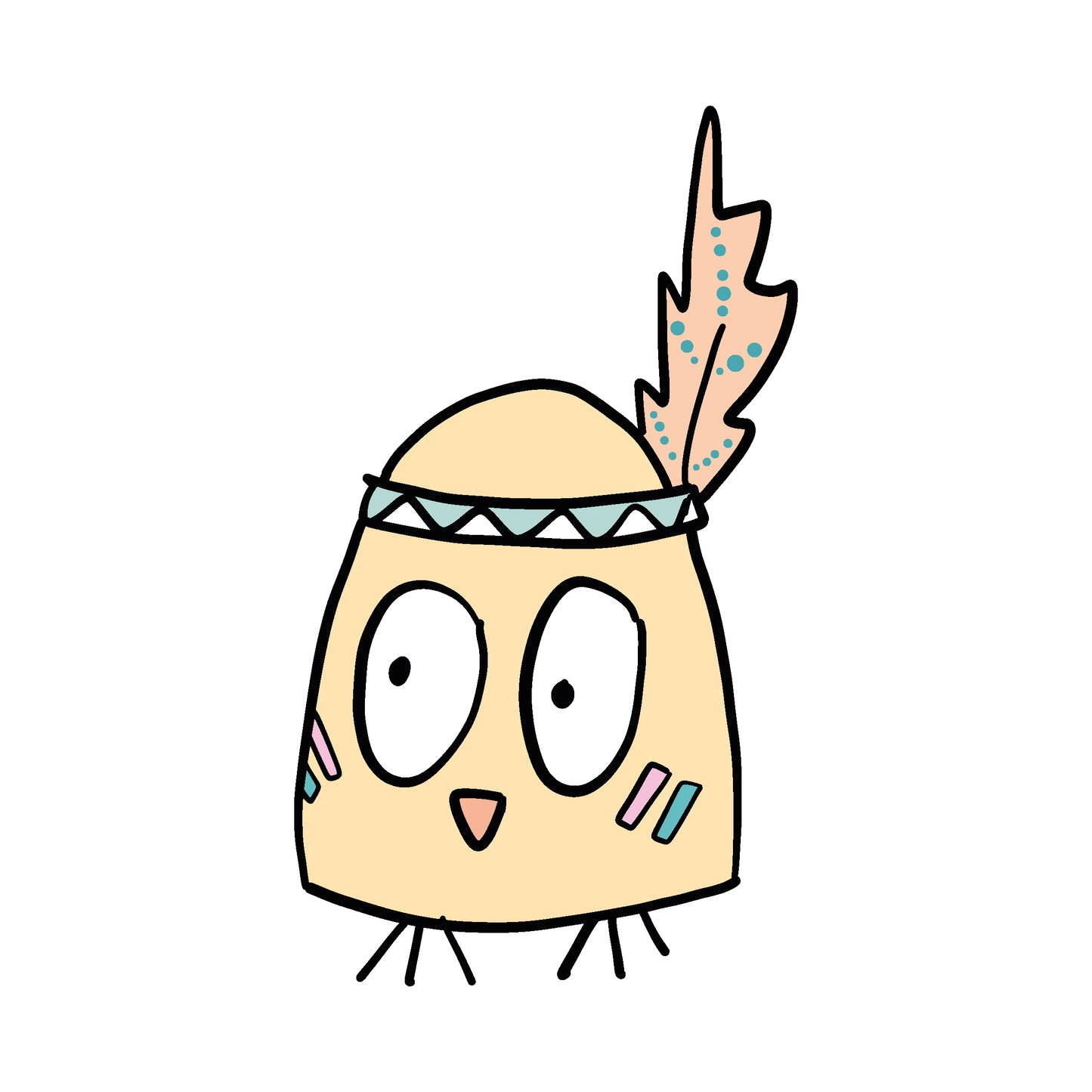 PEGATINA PÍO INDIO DTF  - IMPERDIBLES - REPO BAJO PEDIDO - SCRAPBOOKING