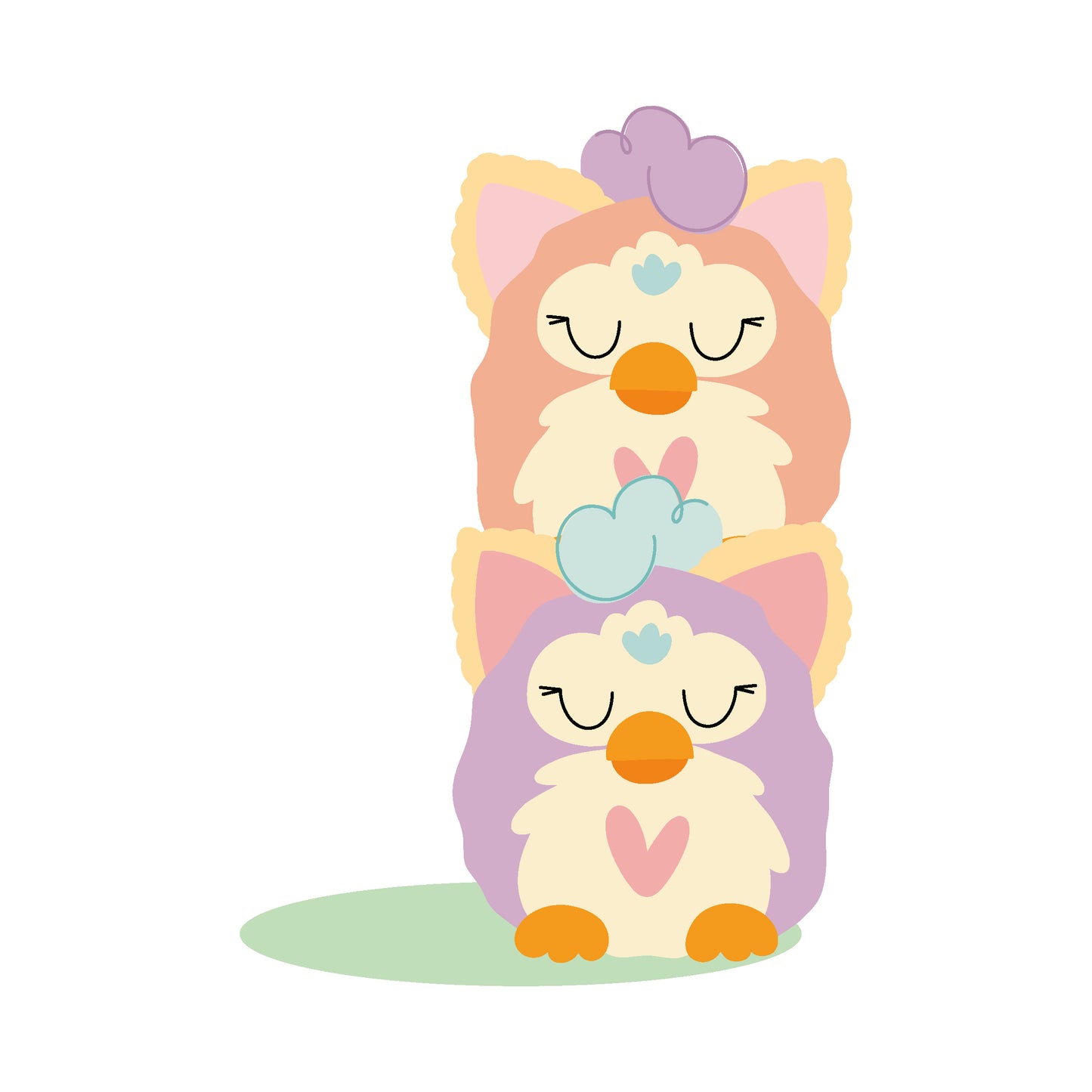 PEGATINA 2 AMIGUITOS DTF  - IMPERDIBLES - REPO BAJO PEDIDO - SCRAPBOOKING