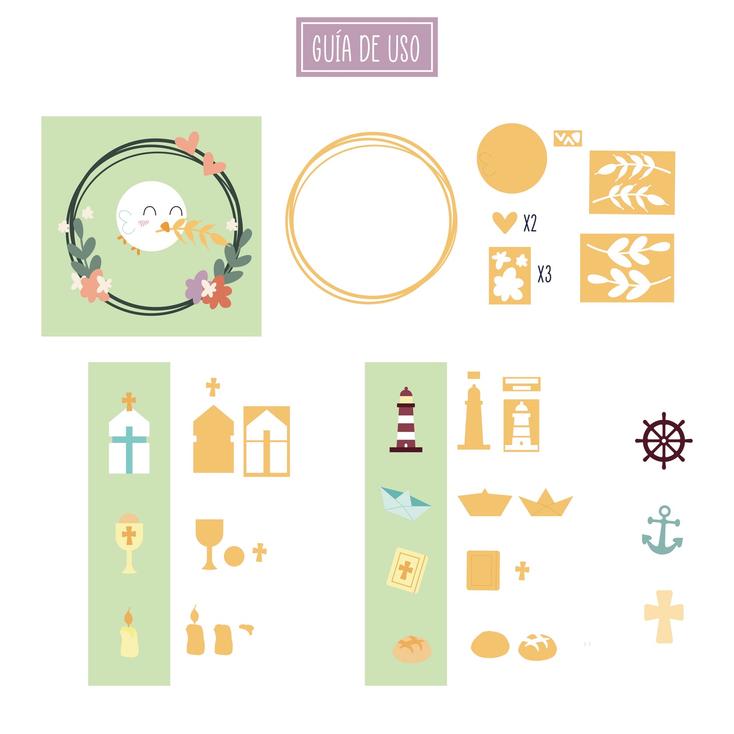 TROQUEL COMPLEMENTOS COMUNIÓN - BBC Y EVENTOS - COL. INFINITA - SCRAPBOOKING