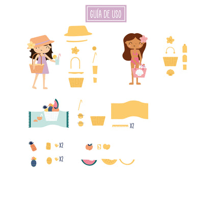 TROQUEL COMPLEMENTOS PLAYA - COL. INFINITA - SCRAPBOOKING