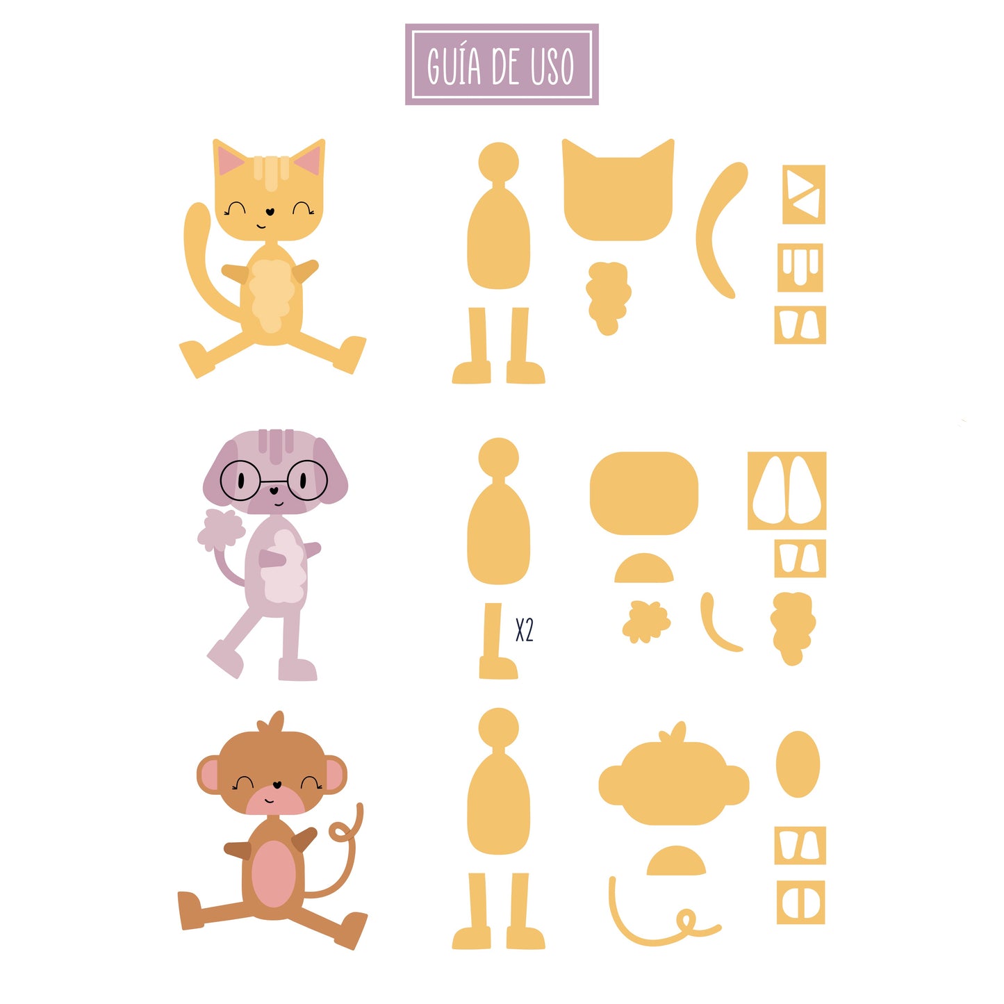 TROQUEL CUERPOS ANIMALES 1 - COL. INFINITA - SCRAPBOOKING