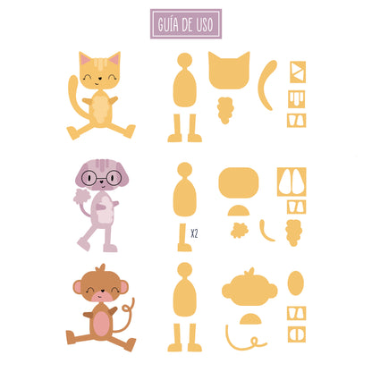 TROQUEL CUERPOS ANIMALES 1 - COL. INFINITA - SCRAPBOOKING