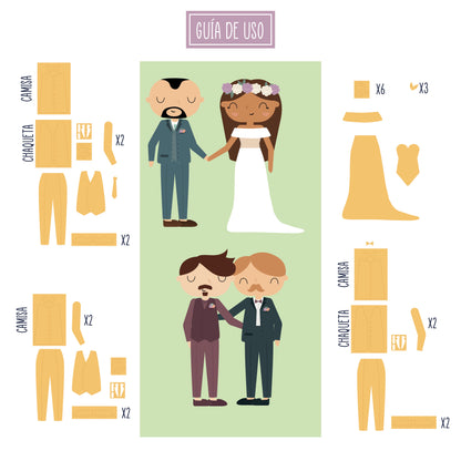 TROQUEL ROPA GABI BODA / EVENTOS - BBC Y EVENTOS - COL. INFINITA - SCRAPBOOKING