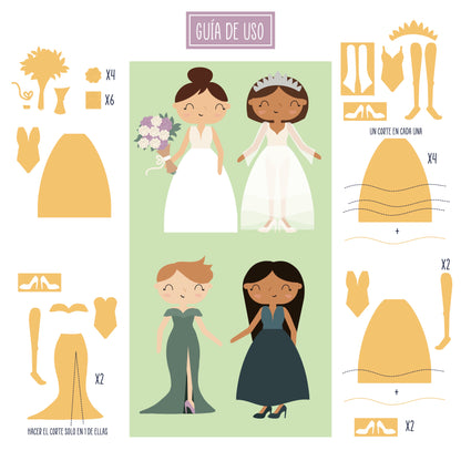 TROQUEL ROPA GABI BODA / EVENTOS - BBC Y EVENTOS - COL. INFINITA - SCRAPBOOKING