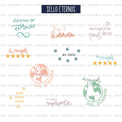 SELLO ETERNOS (A7) - IMPERDIBLES - SCRAPBOOKING