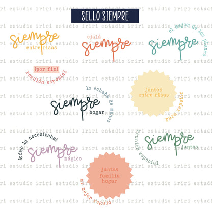 SELLO SIEMPRE (A7) - IMPERDIBLES - SCRAPBOOKING