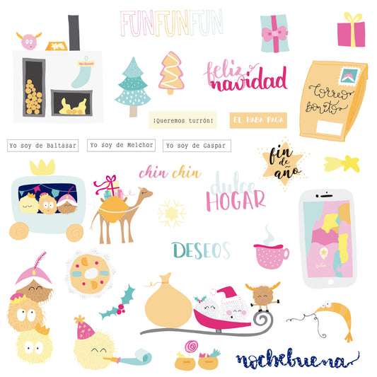 DIE CUTS POMPÓN - SCRAPBOOKING