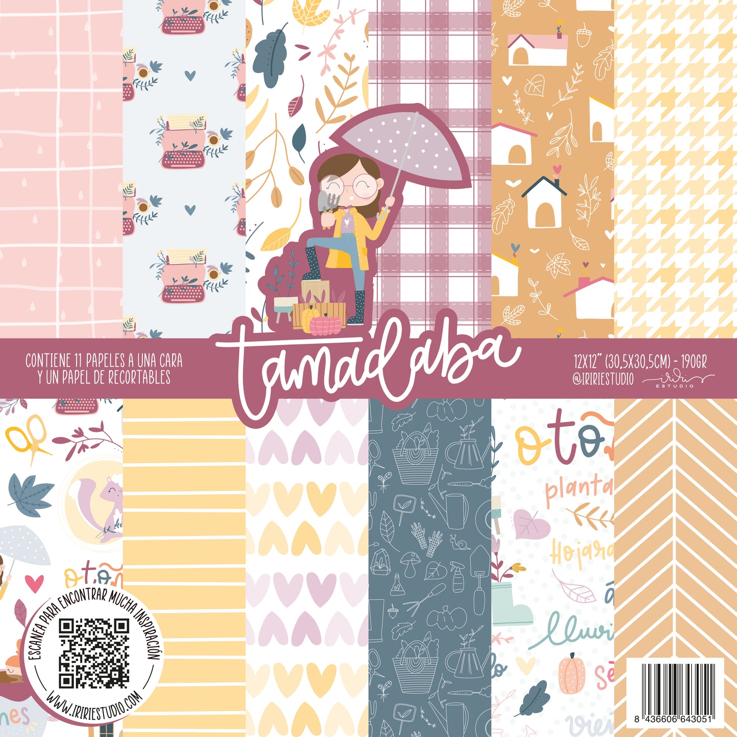 KIT 12 PAPELES TAMADABA 12X12" - SCRAPBOOKING