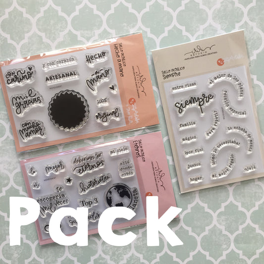 PACK 3 SELLOS NUEVOS (FEBRERO 2026) - IMPERDIBLES - SCRAPBOOKING