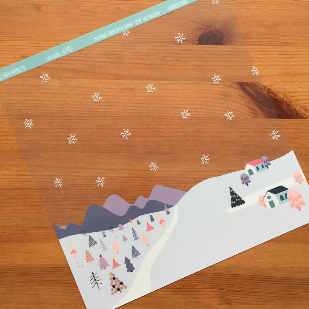 ACETATO PUEBLITO - YETI - SCRAPBOOKING