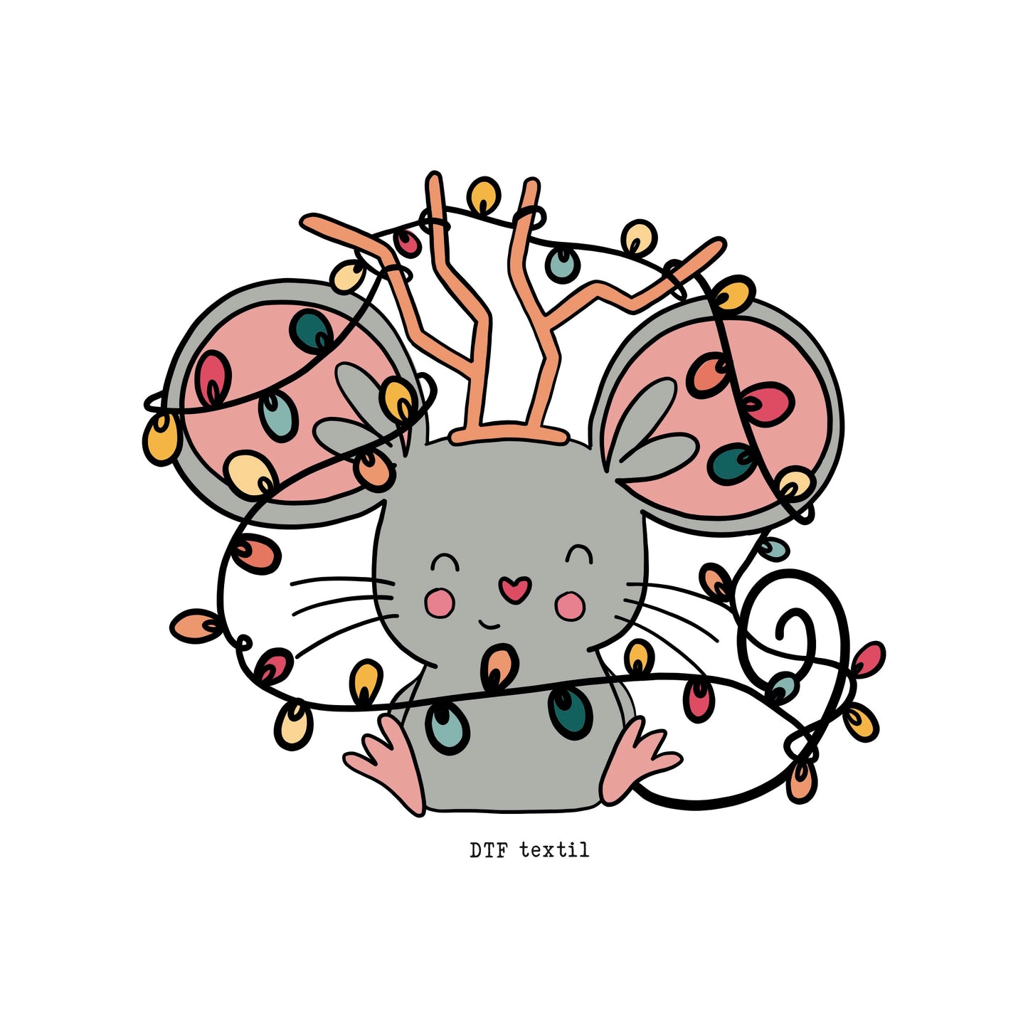 PEGATINA DTF TEXTIL TURRÓN RUDOLF - SCRAPBOOKING