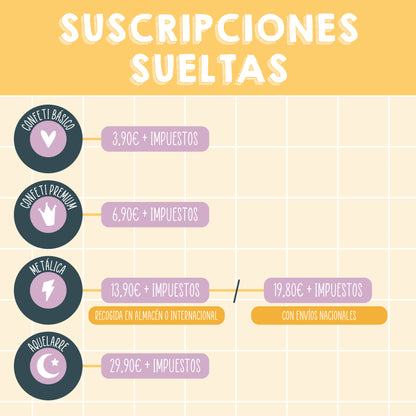 SUSCRIPCIÓN METÁLICA (CADA MES UN TROQUEL + UN EXTRA) - SUSCRIPCIÓN MENSUAL - SCRAPBOOKING