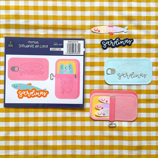 TROQUEL SARDINAS EN LATA - DOLCE VITA - SCRAPBOOKING