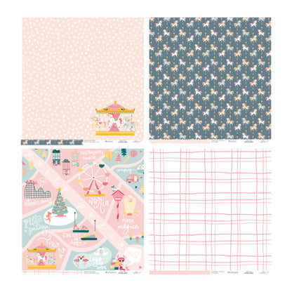 KIT 20 PAPELES HOHOLAND 12X12" UNA CARA- SCRAPBOOKING