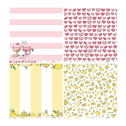 KIT 20 PAPELES 4 ESTACIONES 12X12" - REPO BAJO PEDIDO - SCRAPBOOKING