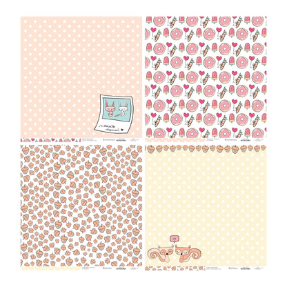 KIT 20 PAPELES 4 ESTACIONES 12X12" - REPO BAJO PEDIDO - SCRAPBOOKING