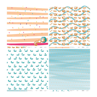 KIT 20 PAPELES CONFETI 12X12" - REPO BAJO PEDIDO - SCRAPBOOKING