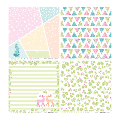 KIT 20 PAPELES NAVIDAD DE PAPEL 12X12" - REPO BAJO PEDIDO - SCRAPBOOKING