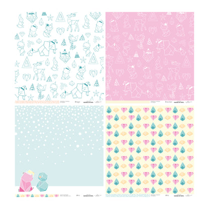 KIT 20 PAPELES NAVIDAD DE PAPEL 12X12" - REPO BAJO PEDIDO - SCRAPBOOKING