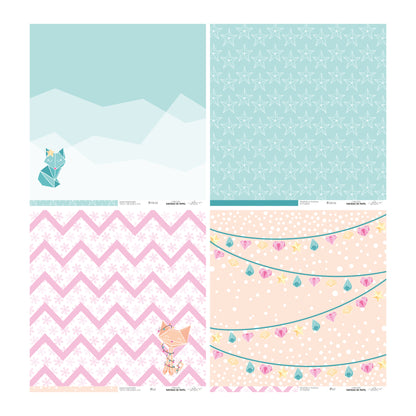 KIT 20 PAPELES NAVIDAD DE PAPEL 12X12" - REPO BAJO PEDIDO - SCRAPBOOKING