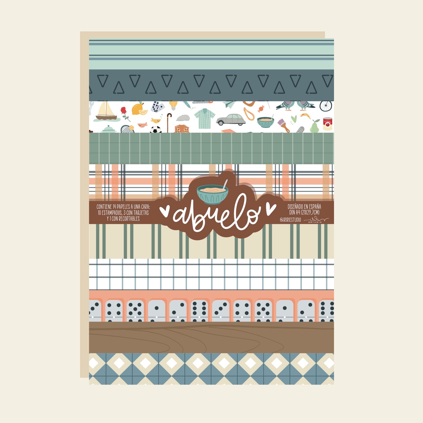 COLEC. DIGITAL ABUELO A4 (FOLIO) - SCRAPBOOKING