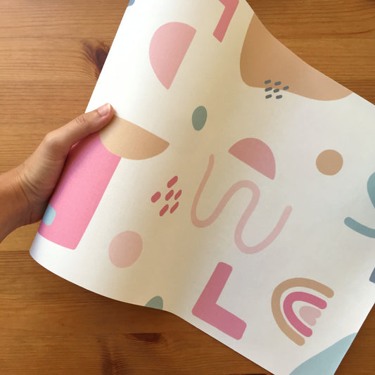 TELA DE ENCUADERNAR EN ROLLO ABSTRACTA - TAMADABA - REPO BAJO PEDIDO- SCRAPBOOKING