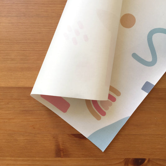TELA DE ENCUADERNAR EN ROLLO ABSTRACTA - TAMADABA - REPO BAJO PEDIDO- SCRAPBOOKING