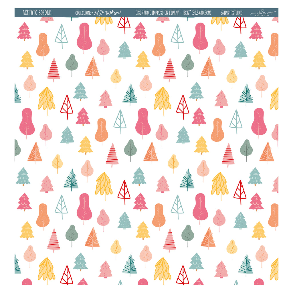 ACETATO BOSQUE - VILLA TURRÓN - SCRAPBOOKING