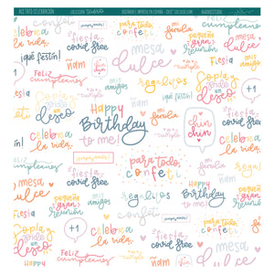 ACETATO CELEBRACIÓN - TENDERETE - SCRAPBOOKING