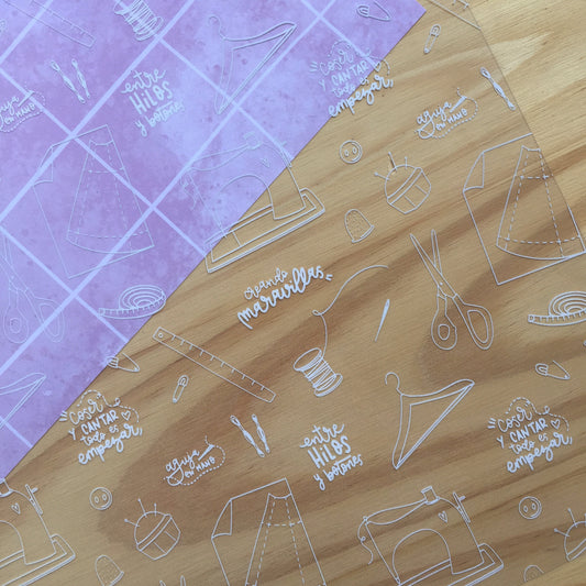ACETATO COSTURA - TATITA - REPO BAJO PEDIDO - SCRAPBOOKING