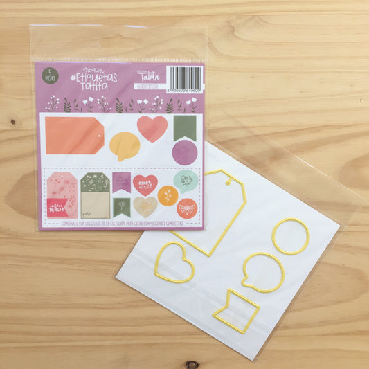 TROQUEL ETIQUETAS TATITA - SCRAPBOOKING