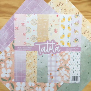 KIT 12 PAPELES TATITA - 12X12" 1 CARA - SCRAPBOOKING