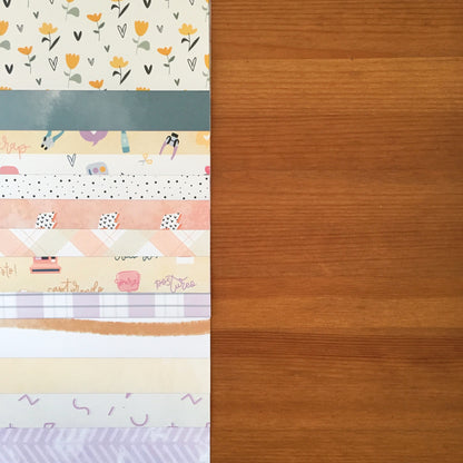 KIT 12 PAPELES SCRAP POWER - 12X12" 1 CARA - SCRAPBOOKING