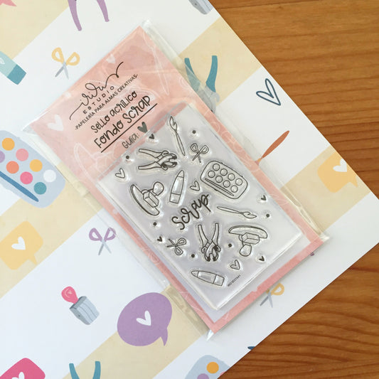 SELLO FONDO SCRAP (5X7) - SCRAP POWER - BÁSICOS SCRAPBOOKING