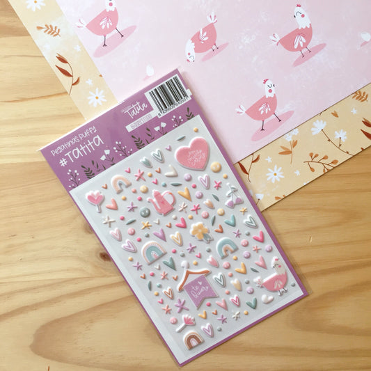 PEGATINAS PUFFY TATITA - SCRAPBOOKING