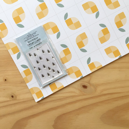 SELLO FONDO LLUVIA (5X7) - TATITA - BÁSICOS SCRAPBOOKING