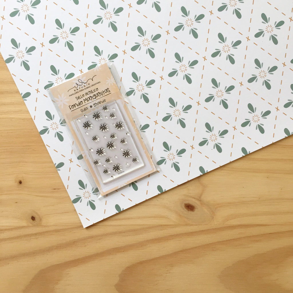 SELLO FONDO MARGARITAS (5X7) - TATITA - SCRAPBOOKING