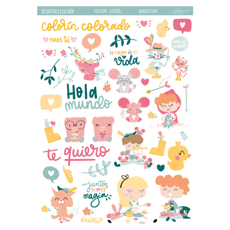 RECORTABLES COLORÍN COLORADO  - SCRAPBOOKING