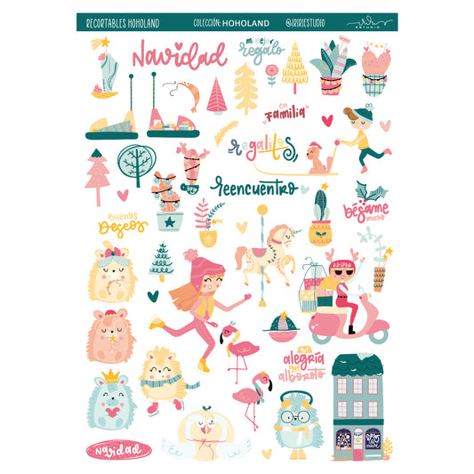 RECORTABLES HOHOLAND - (NO SON DIE CUTS ) - SCRAPBOOKING