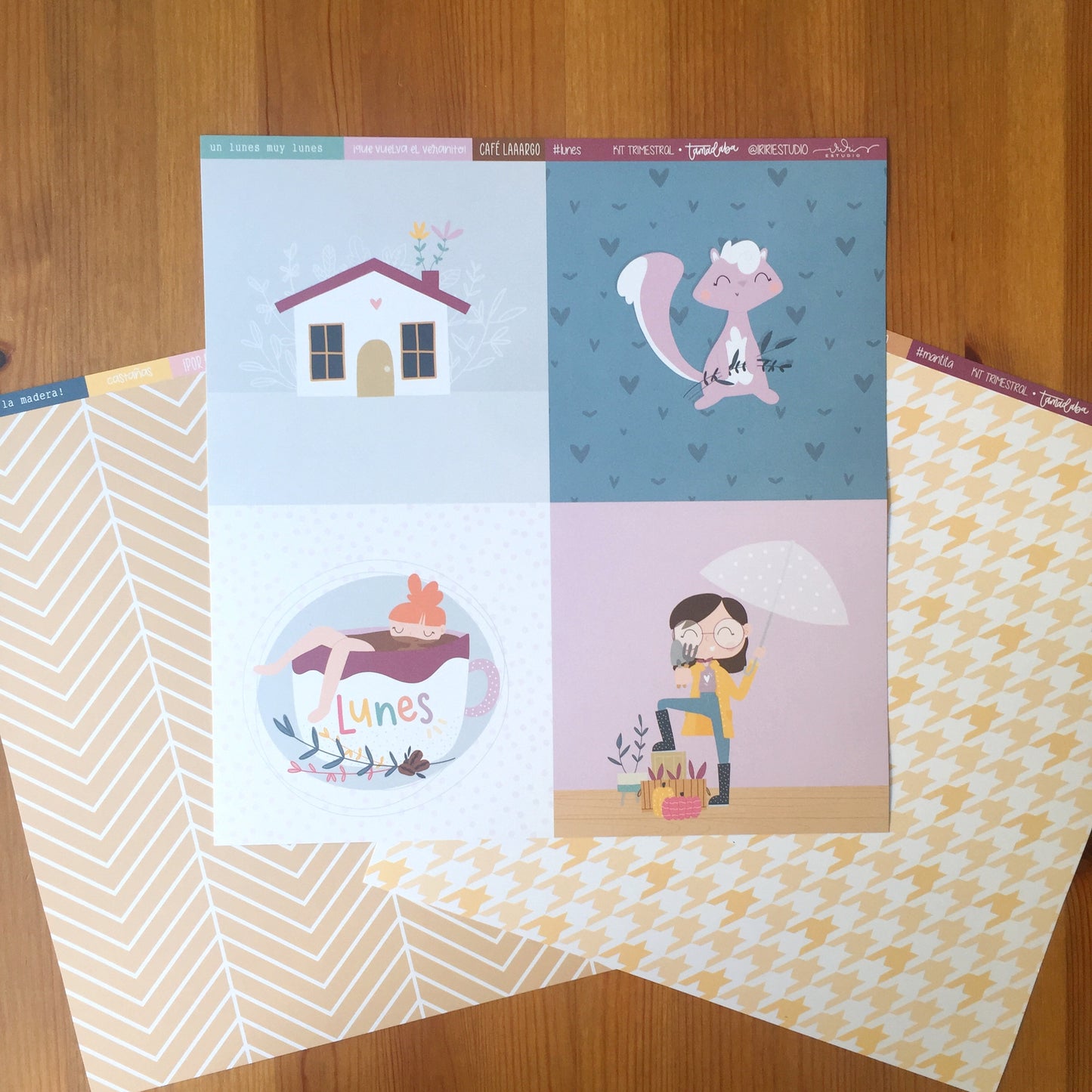 KIT 12 PAPELES TAMADABA - 12X12" 1 CARA - SCRAPBOOKING