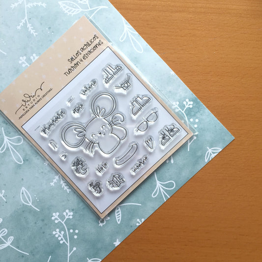 SELLO TURRÓN 4 ESTACIONES (10X10) - VILLA TURRÓN - SCRAPBOOKING